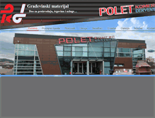 Tablet Screenshot of polet-komerc.com